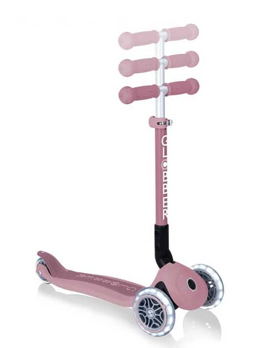 GLOBBER Тротинетка JUNIOR FOLDABLE LIGHTS ECOLOGIC