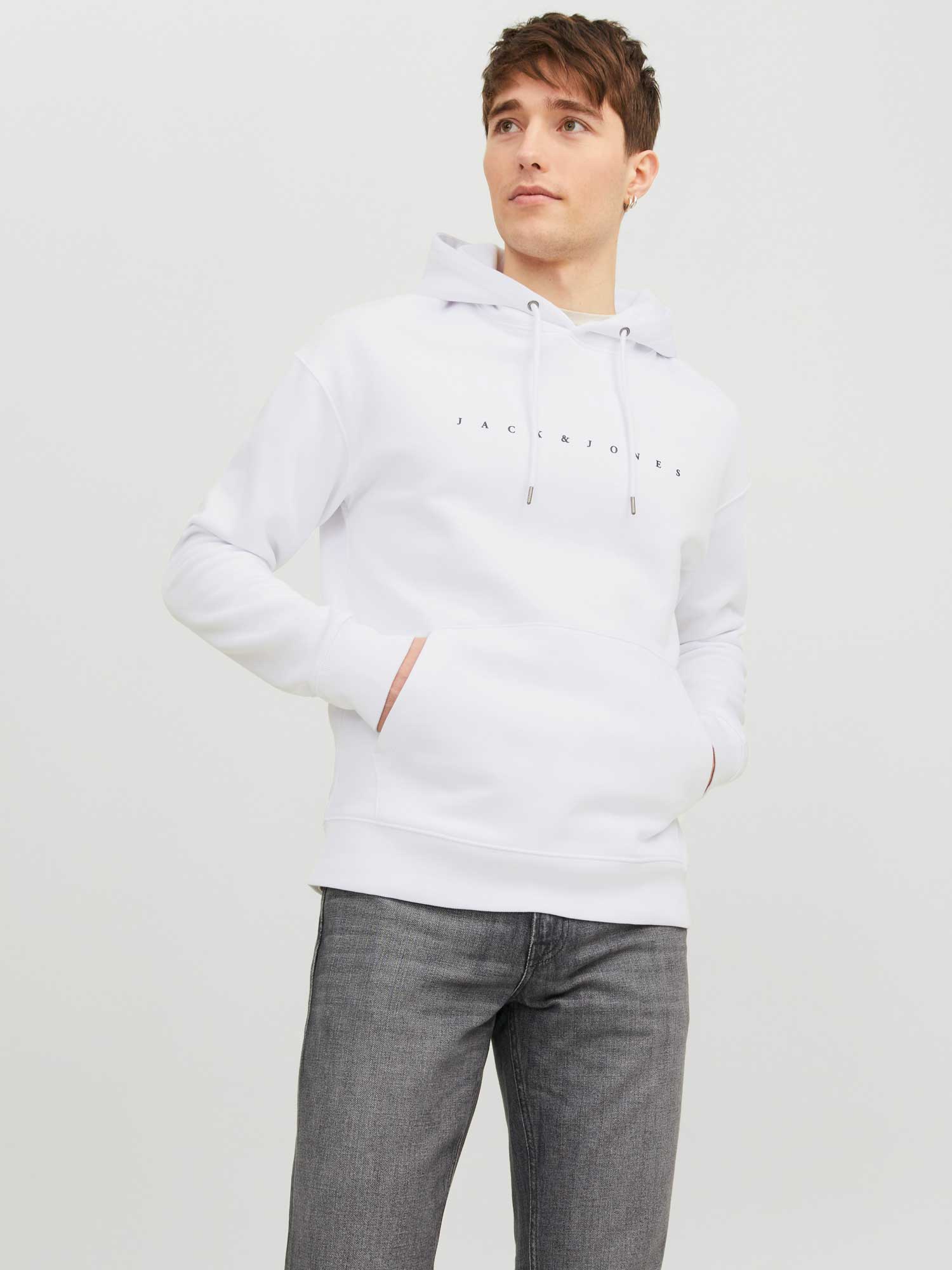JACK & JONES Суитшърт JJESTAR JJ SWEAT HOOD NOOS