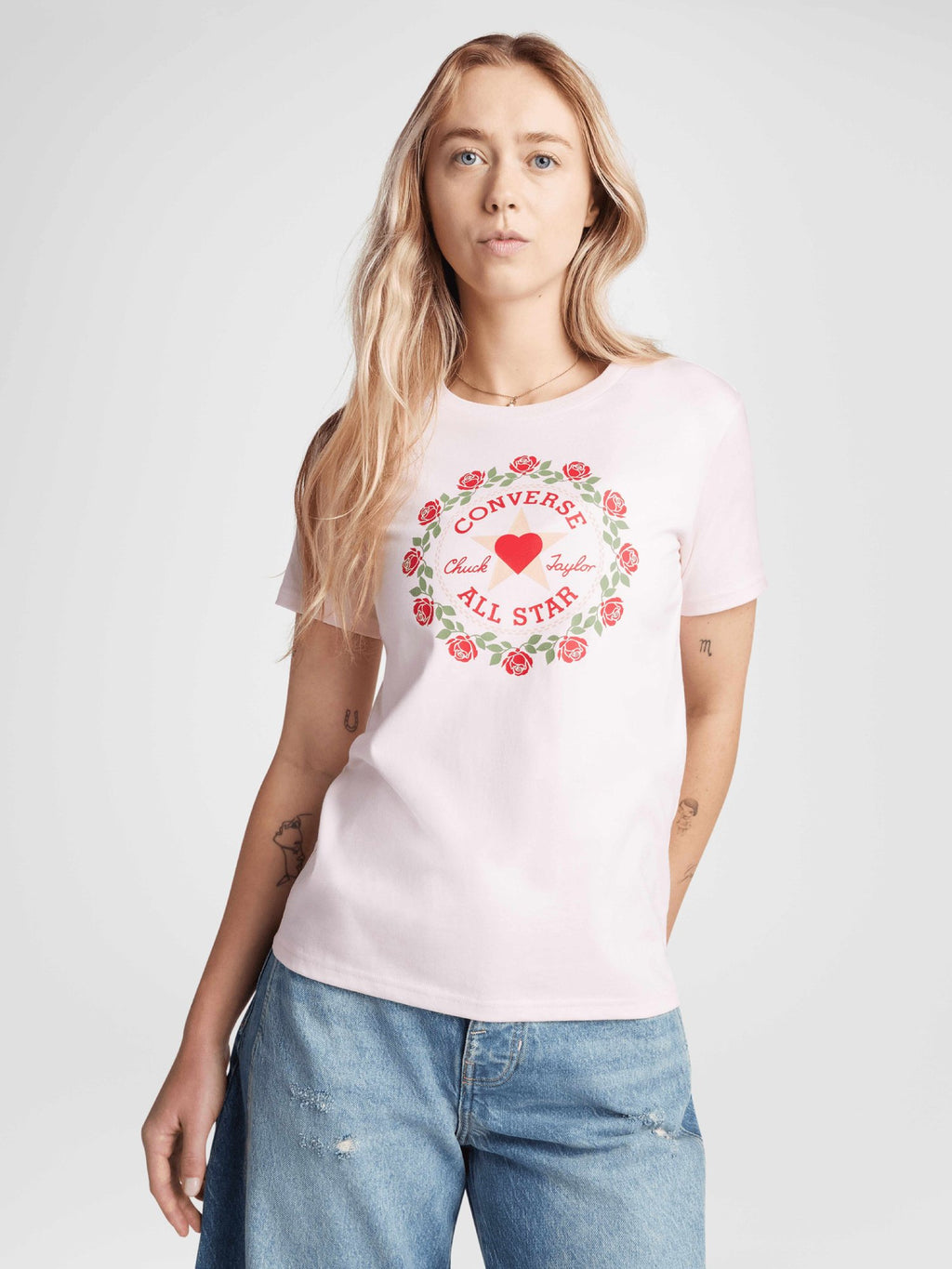 CONVERSE Тениска TLM VDAY SLIM TEE