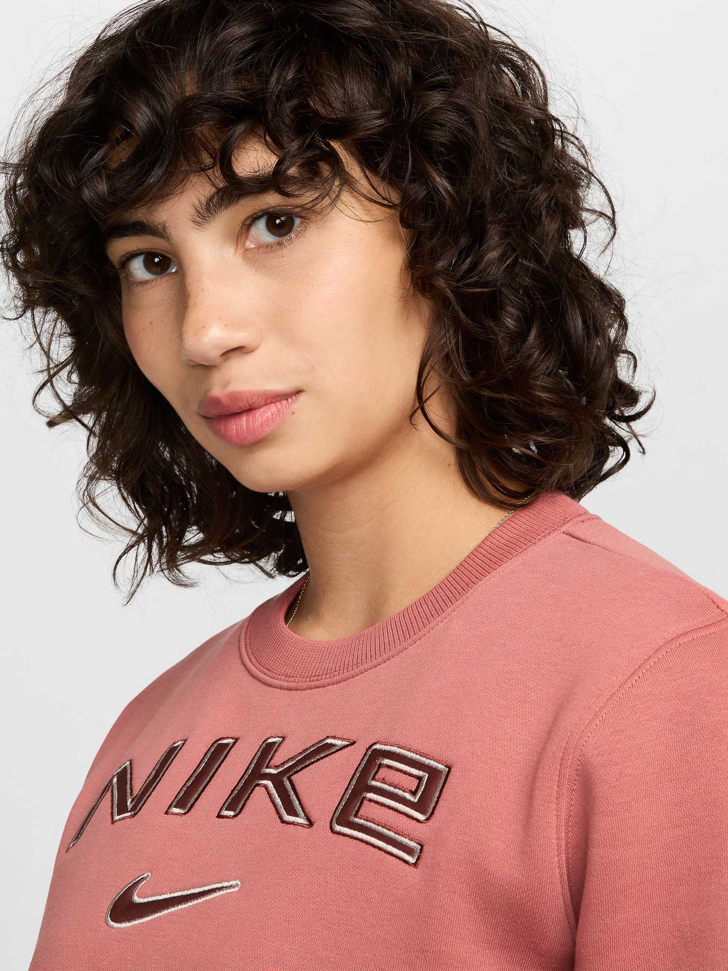 NIKE Блуза W NSW PHNX FLC STD LOGO CREW