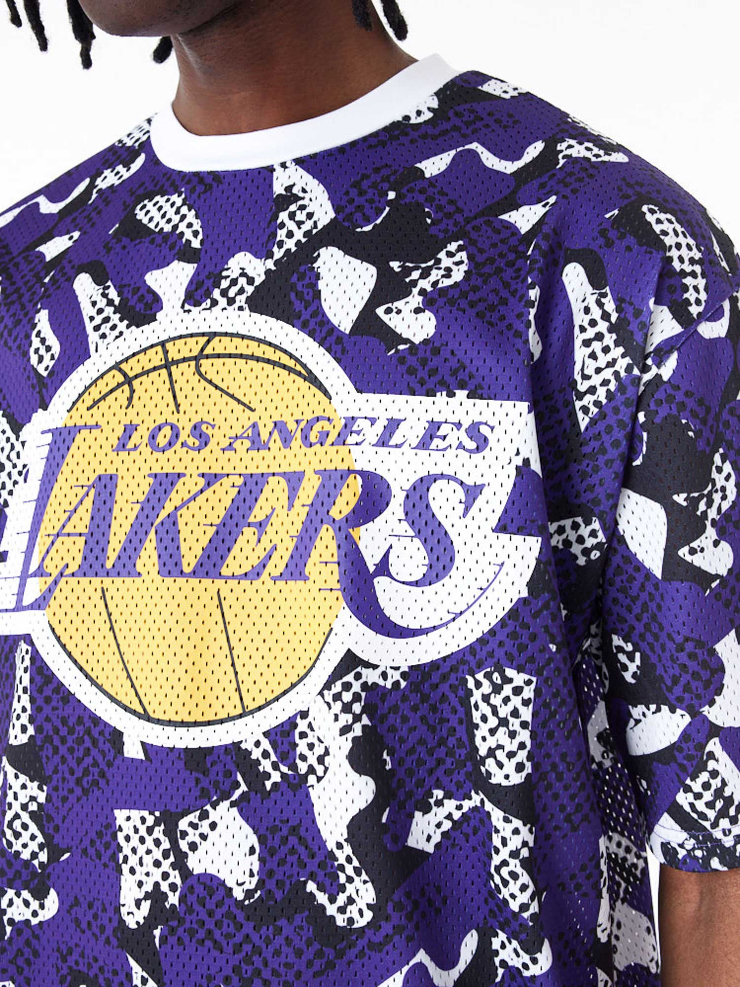 NEW ERA Тениска NBA TEAM AOP MESH OS TEE LOSLAK
