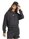 ADIDAS SPORTSWEAR Суитшърт Embroidered French Terry Crop Hoodie