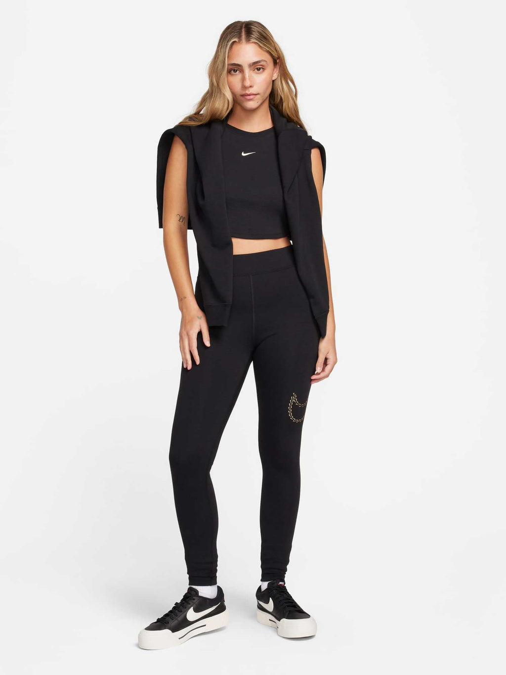 NIKE Клин W NSW PE SHINE HR TGHT