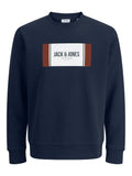 JACK & JONES Блуза JJHAYATO SWEAT CREW NECK BTS LN