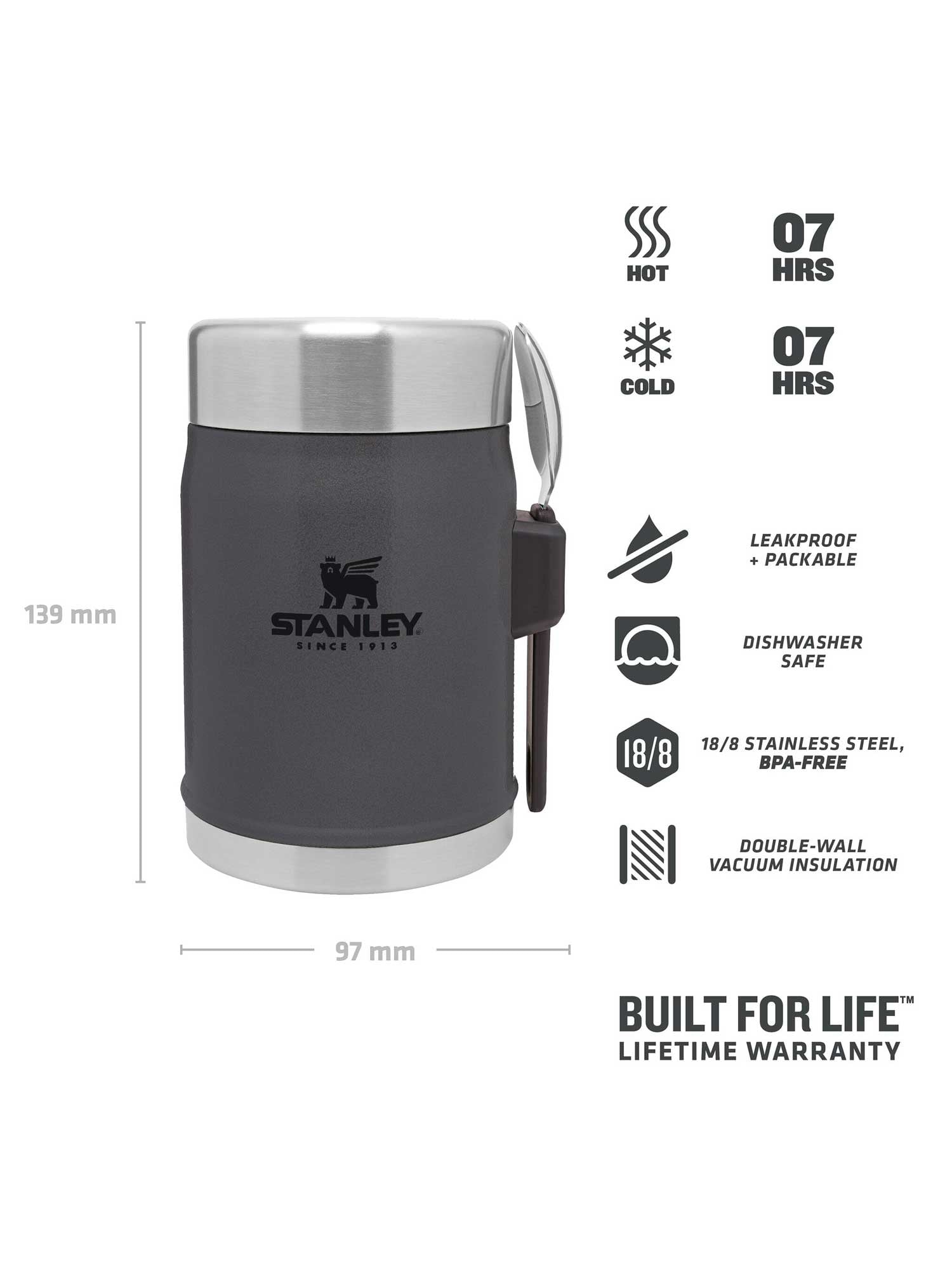 STANLEY Термос за храна + лъжица The Legendary - 0.4L