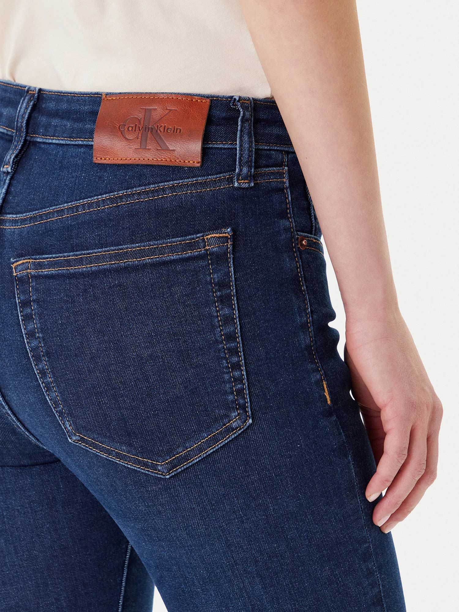 Calvin Klein Jeans Дънки MID RISE SKINNY BLUE ORBIT