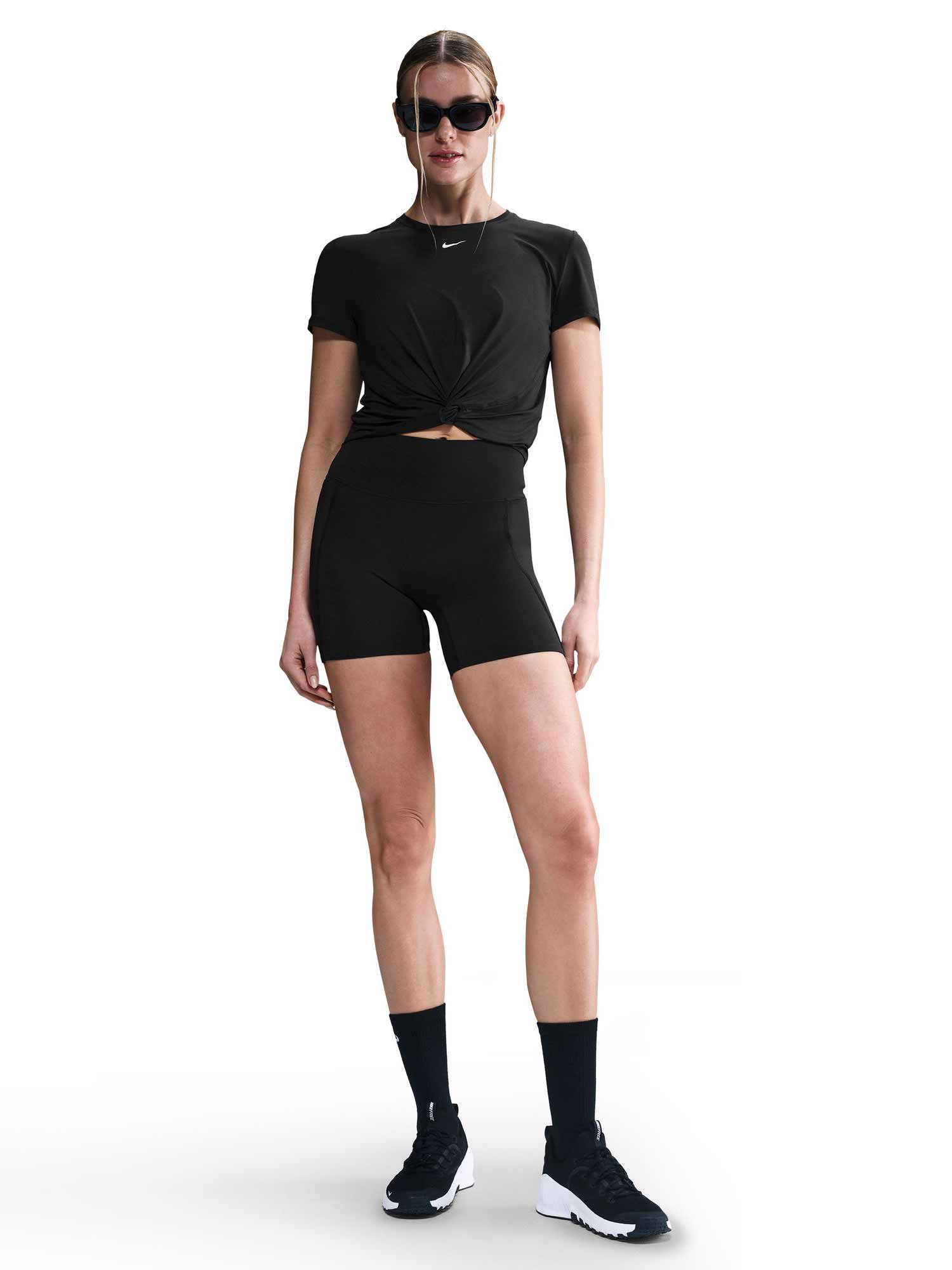NIKE Тениска W NK ONE CLSC DF TWST SS TP WT