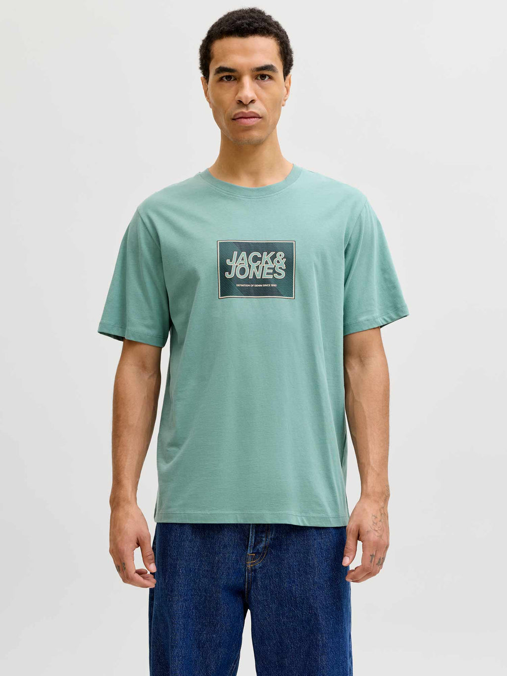 JACK & JONES Тениска JJRAIN TEE SS CREW NECK